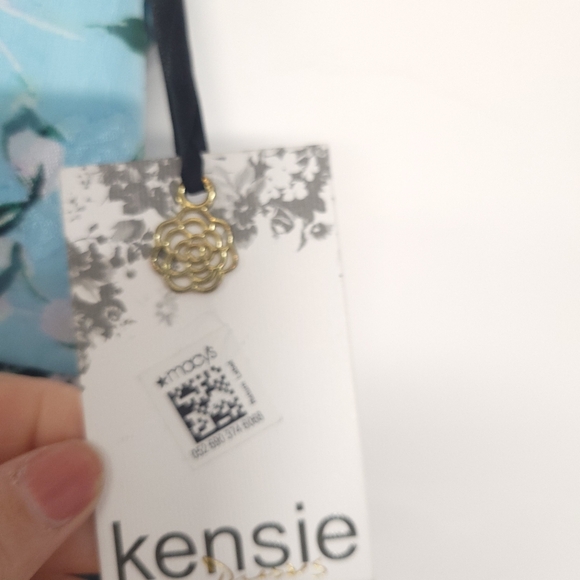 NWT KENSIE Ruffled Floral-Print High-Low MaxiDress Size 12 - Picture 10 of 16